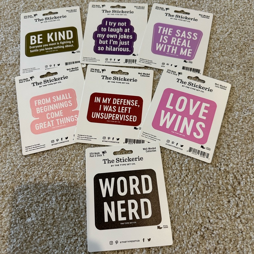 Inspirational Sticker Set - Multicolor - Picture 2 of 4
